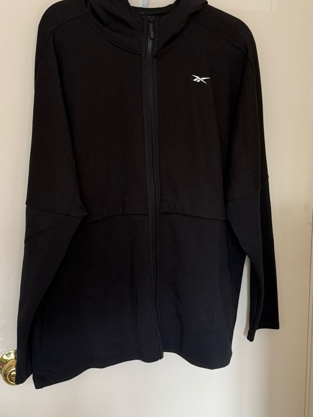 Reebok Black Full-Zip Performance Hoodie Jacket